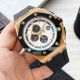 Copy Audemars Piguet Royal Oak Offshore watch White Dial Black Bezel Black rubber Strap (2)_th.jpg